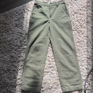 TNA Olive Straight Leg Pants